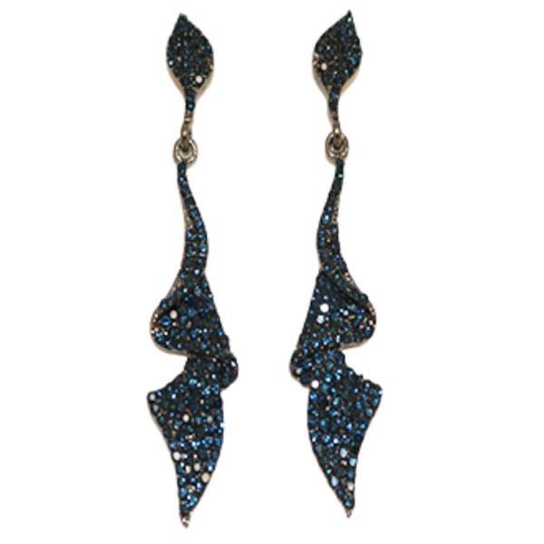 RHINESTONE DANGLE EARRING