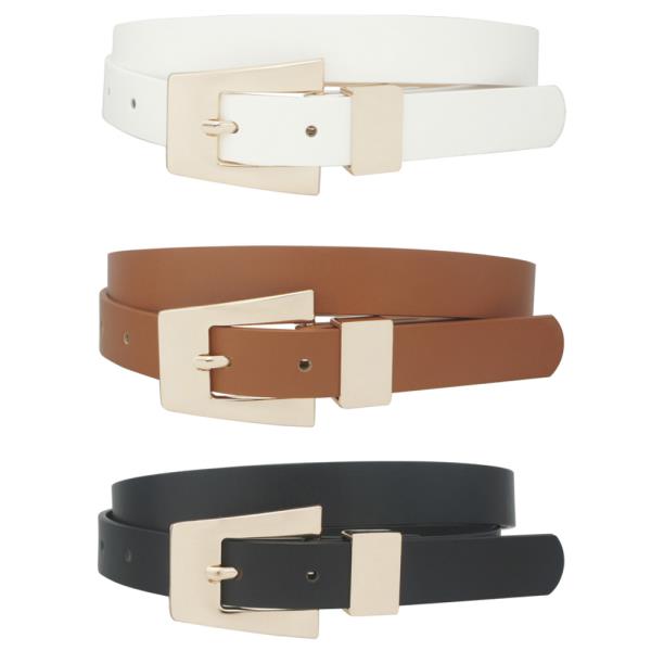 ANGULAR TENT BUCKLE TRIO BELT