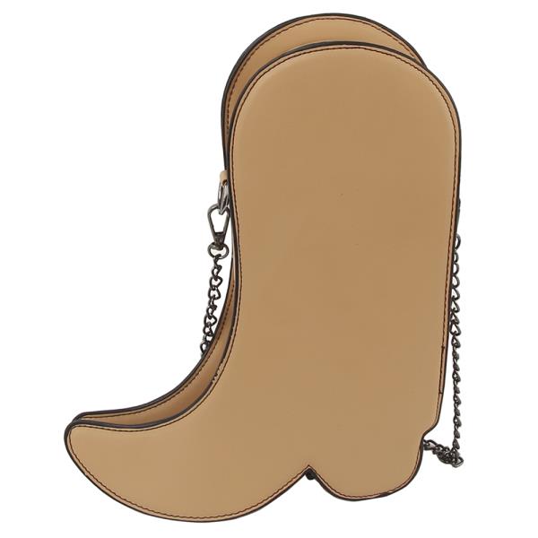 COW PRINT WESTERN SADDLE BOOT CROSSBODY BAG