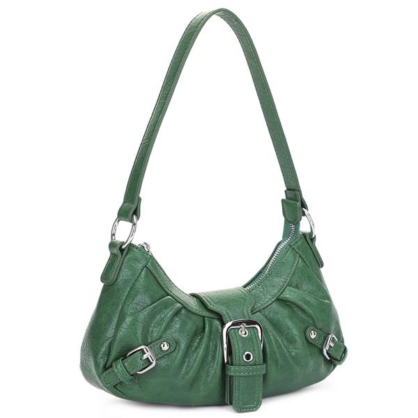 VINTAGE BUCKLE DESIGN SHOULDER BAG