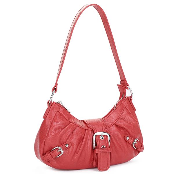 VINTAGE BUCKLE DESIGN SHOULDER BAG