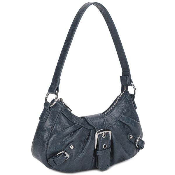 VINTAGE BUCKLE DESIGN SHOULDER BAG