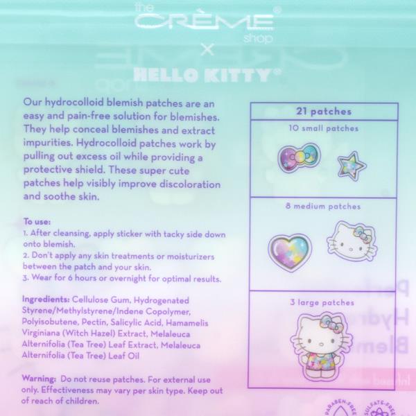 THE CREME SHOP X HELLO KITTY PERFECTING HYDROCOLLOID BLEMISH PATCHES SET OF 3