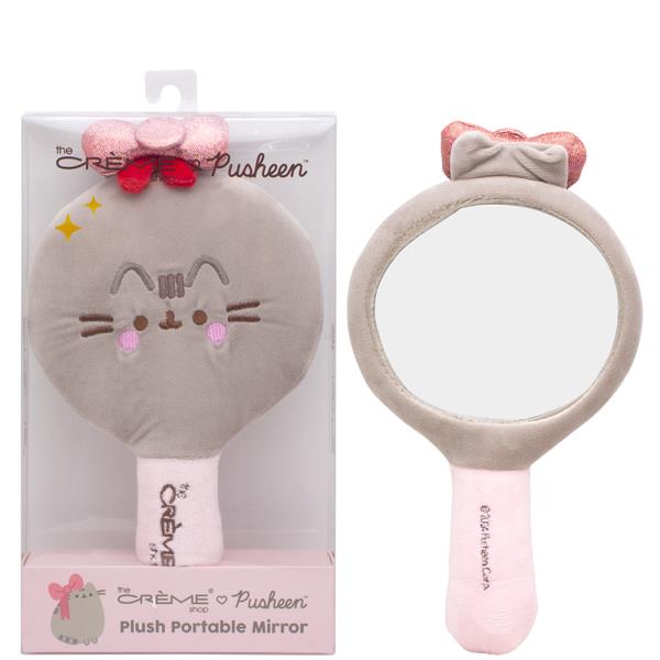 THE CREME SHOP X PUSHEEN PLUSH PORTABLE HANDHELD MIRROR