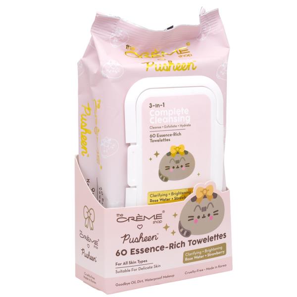 THE CREME SHOP X PUSHEEN 60 ESSENCE RICH TOWELETTES