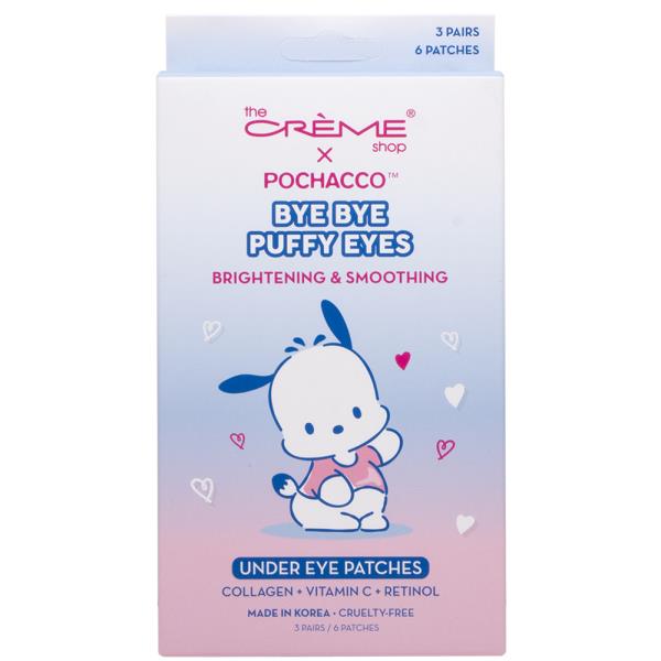 THE CREME SHOP X POCHACCO BYE BYE PUFFY EYES UNDER EYE PATCHES SET OF 3