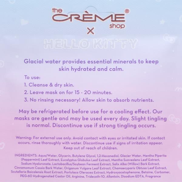 THE CREME SHOP X HELLO KITTY LOOK SO COOL PRINTED ESSENCE SHEET MASK (6 UNITS)