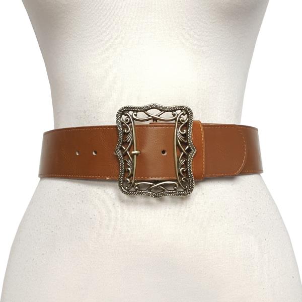 WESTERN-INSPIRED WOMEN HIGH WAIST WIDE BELT