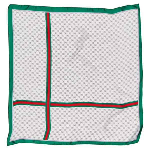MONOGRAM SILKY BANDANA SQUARE NECK SCARF