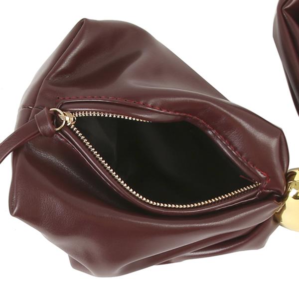 (ONLINE ONLY) Plain wristlet fashion handbag