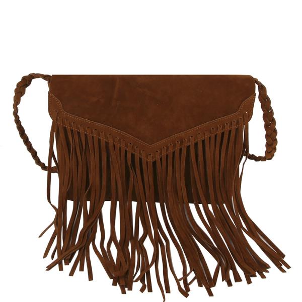 (ONLINE ONLY) Fringe leather crossbody bag