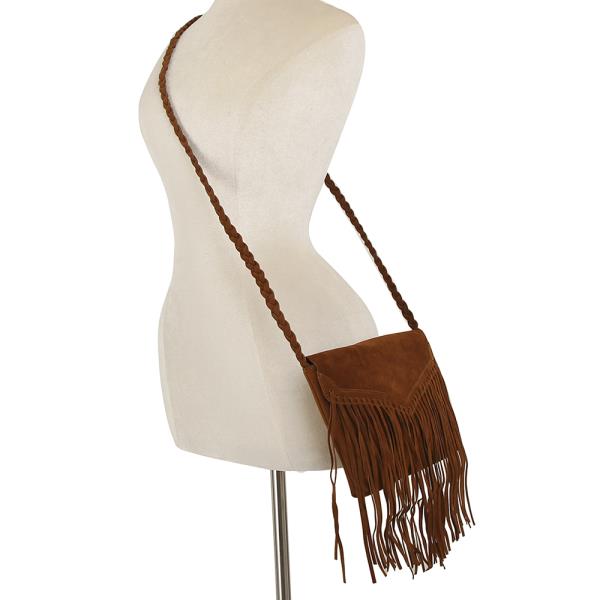 (ONLINE ONLY) Fringe leather crossbody bag