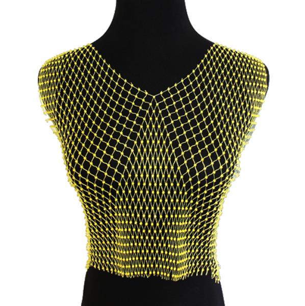 RHINESTONE MESH TOP