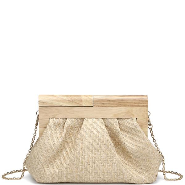 WOVEN TEXTURED CROSSBODY BAG