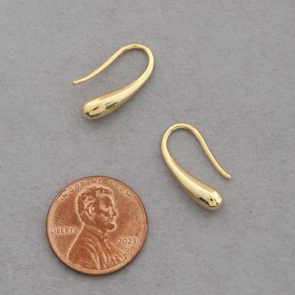 14K GOLD DIPPED U SHAPE METAL EARRING