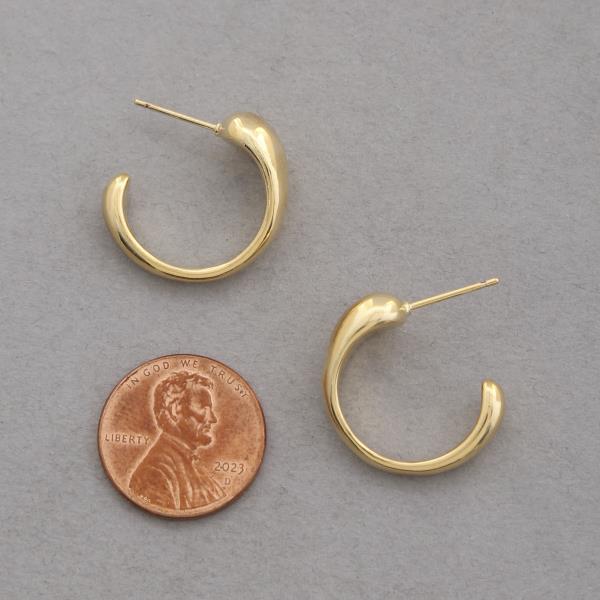 14K GOLD DIPPED OPEN CIRCLE EARRING