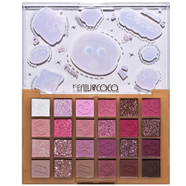 KEVIN & COCO EYESHADOW PALETTE RECTANGLE 25-COLOR (8 UNITS)