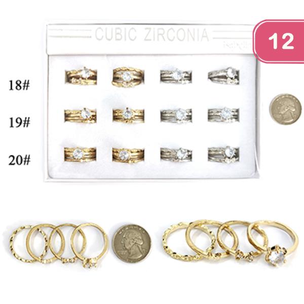 ASSORTED FASHION RING (12 UNITS)