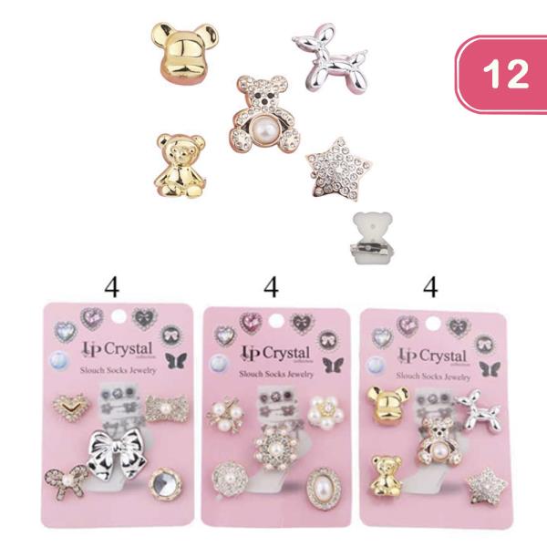 MULTI SHOES BAG CHARM SET (12 UNITS)