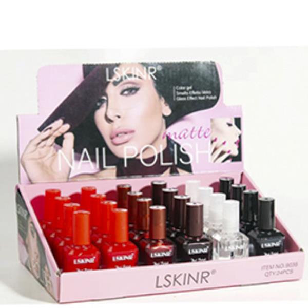 BASIC COLOR NAIL POLISH DISPLAY (24 UNITS)