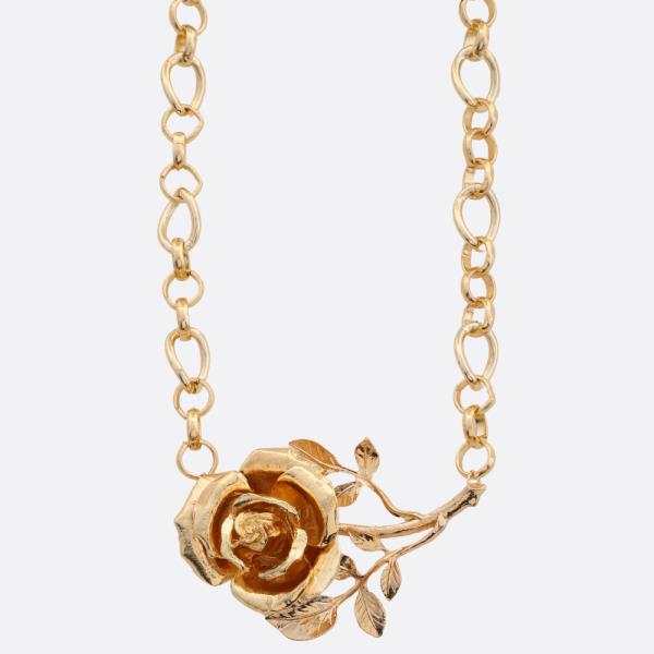 ROSE METAL NECKLACE