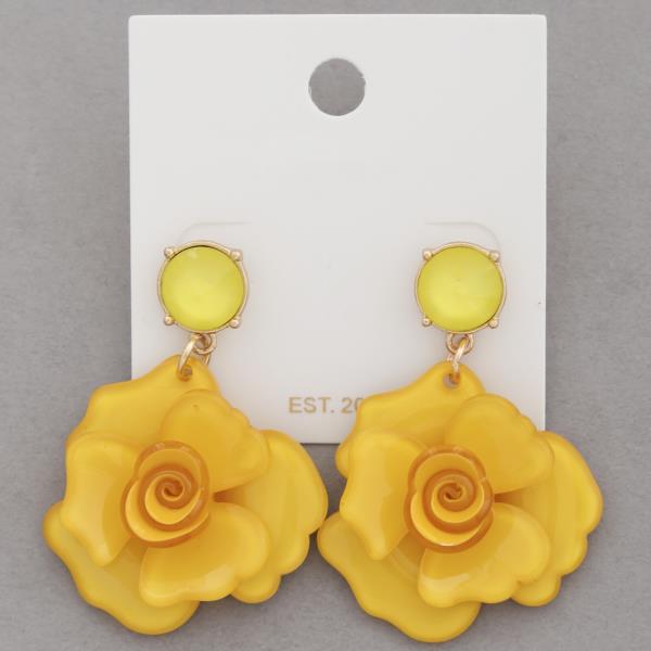 FLOWER DANGLE EARRING