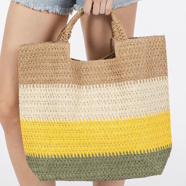 MULTI COLOR STRIPE TOTE BAG