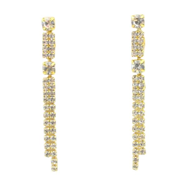 RHINESTONE DROP EARRING