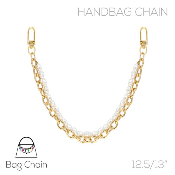 PEARL N LINK 2 LINE BAG CHAIN