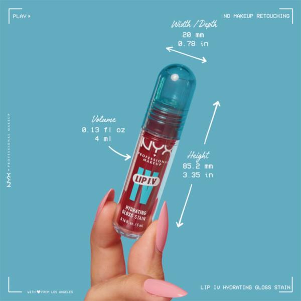 NYX LIP IV HYDRATING GLOSS SERUM (3 UNITS)