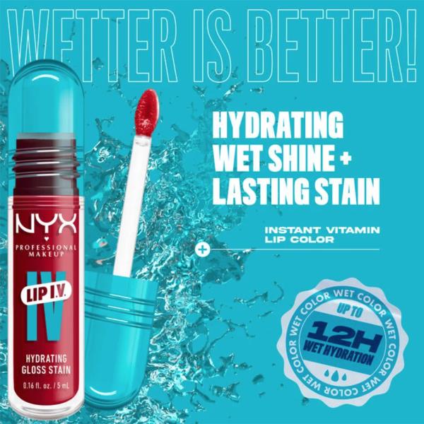 NYX LIP IV HYDRATING GLOSS SERUM (3 UNITS)