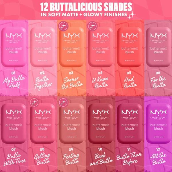 NYX BUTTERMELT BLUSH (3 UNITS)