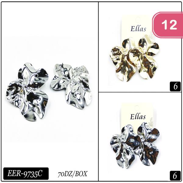 ASSORTED CLOVER SHAPED EARRING (12 UNITS)