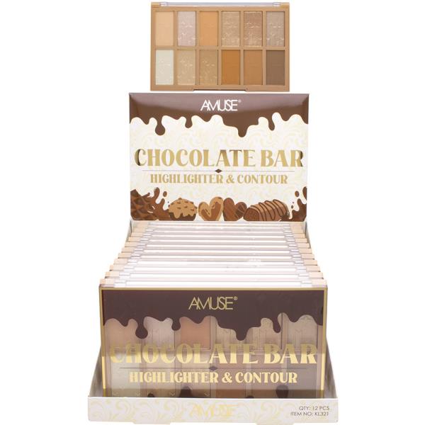 AMUSE CHOCOLATE BAR HIGHLIGHTER AND CONTOUR (12 UNITS)