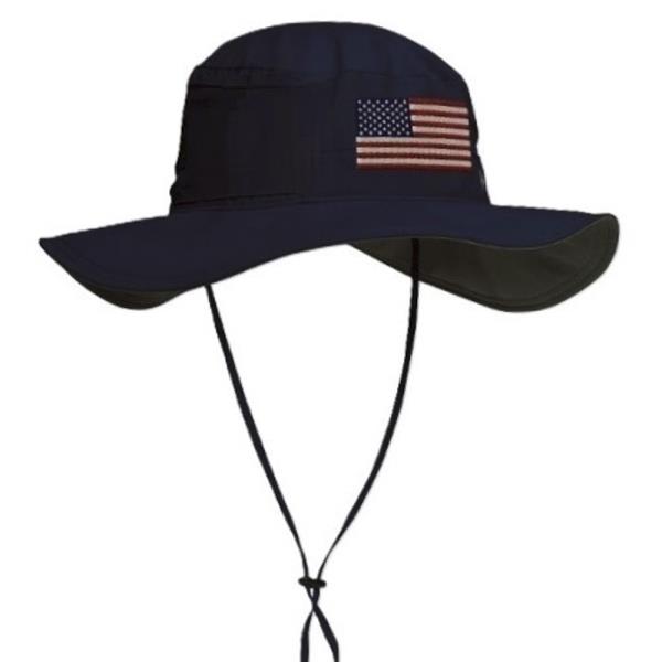 USA AMERICAN FLAG BUCKET HAT WITH STRAP