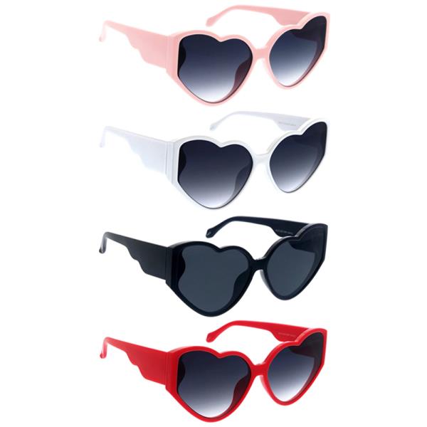 THICK HEART FRAME LARGE SUNGLASSES 1DZ