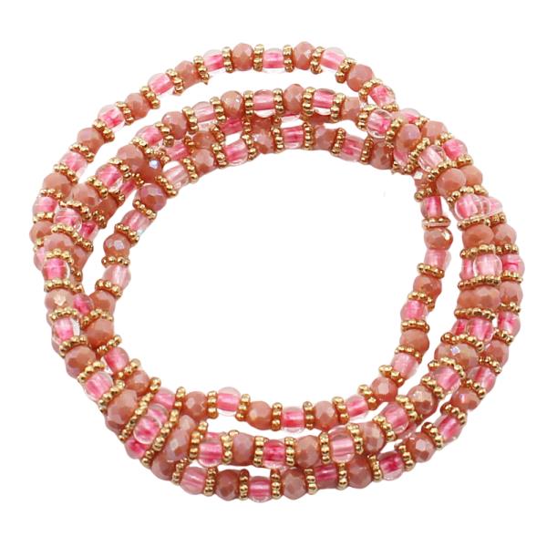 GLASS BEAD STRETCH BRACELET