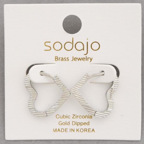 SODAJO HEART SHAPE GOLD DIPPED EARRING