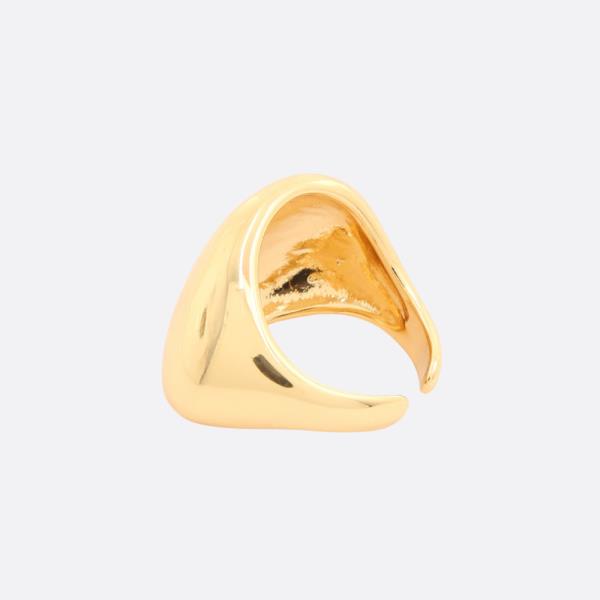 OVAL SHAPE METAL ADJUSTABLE RING