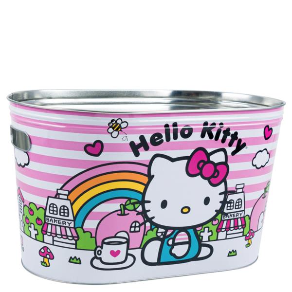 HELLO KITTY TIN TUB PINK