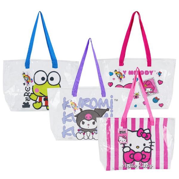 HELLO KITTY AND FRIENDS CLEAR TOTE BAG