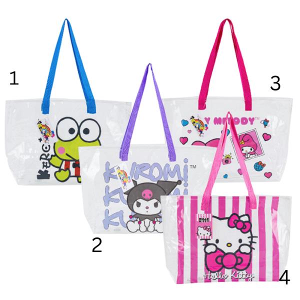 HELLO KITTY AND FRIENDS CLEAR TOTE BAG