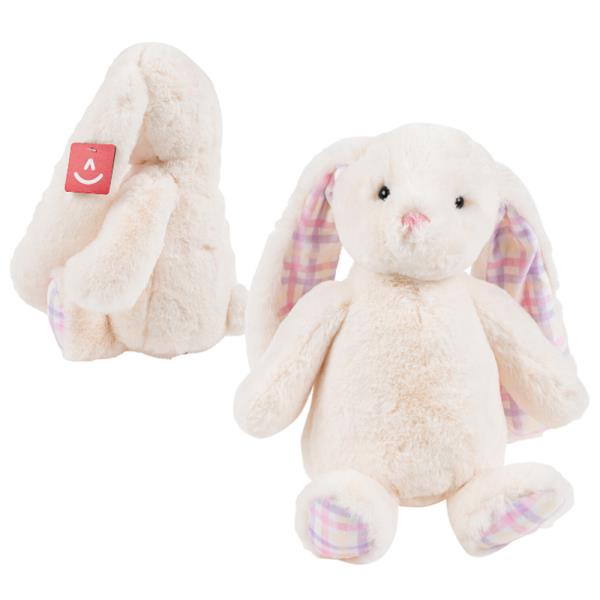 GINGHAM BUNNY PLUSH CREAM