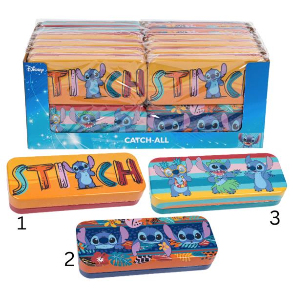 DISNEY STICH TIN PENCIL CASE