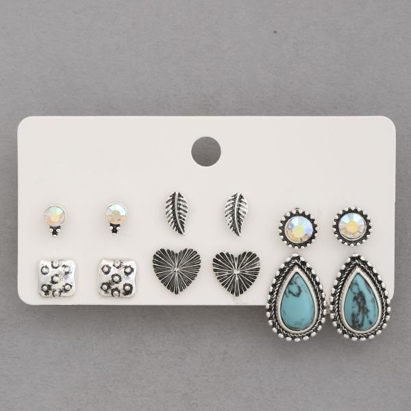 WESTERN STYLE ASSORTED EARRING SET