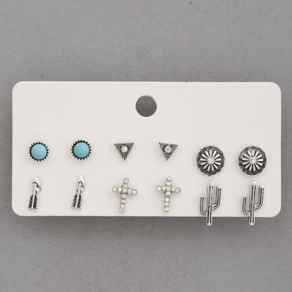 WESTERN STYLE ASSORTED EARRING SET