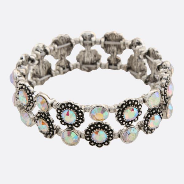 FLOWER RHINESTONE BRACELET