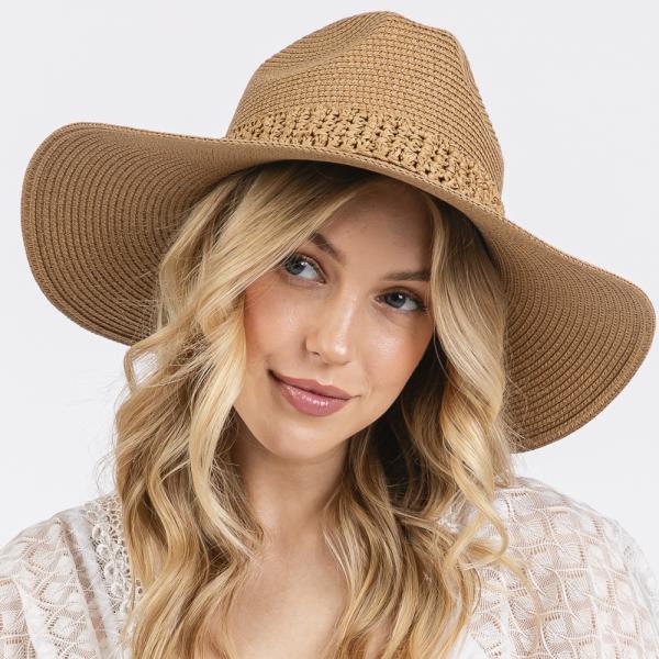 PAPER STRAW BRAID SUN HAT