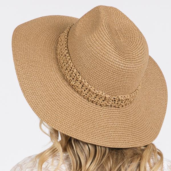 PAPER STRAW BRAID SUN HAT