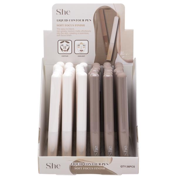 SHE MAKEUP SOFT FOCUS FINISH LIQUID CONTOUR PEN (36 UNITS)